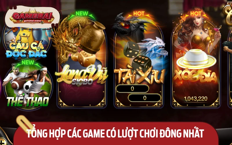Top trò chơi bài hút khách được ưa chuộng tại cổng game