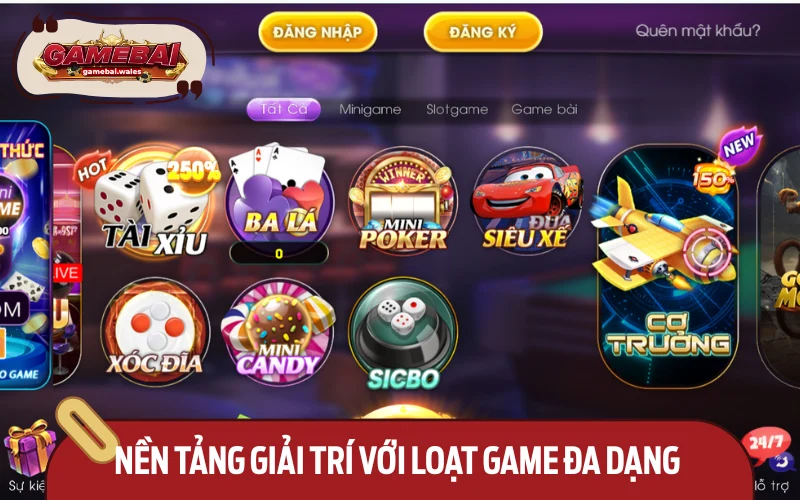 Cổng game sở hữu kho trò chơi giải trí phong phú