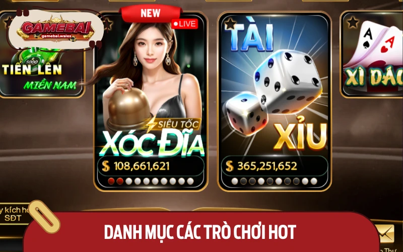 Tổ hợp các sản phẩm có nhiều lượt chơi ở cổng game